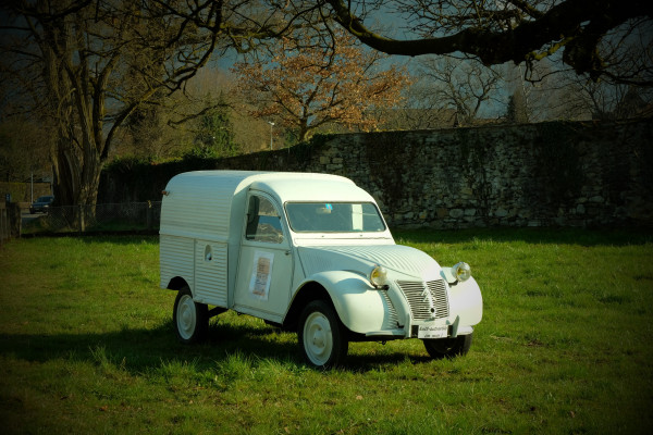 Fourgonette mit kleinen Rillen und ovalen Heckfenster